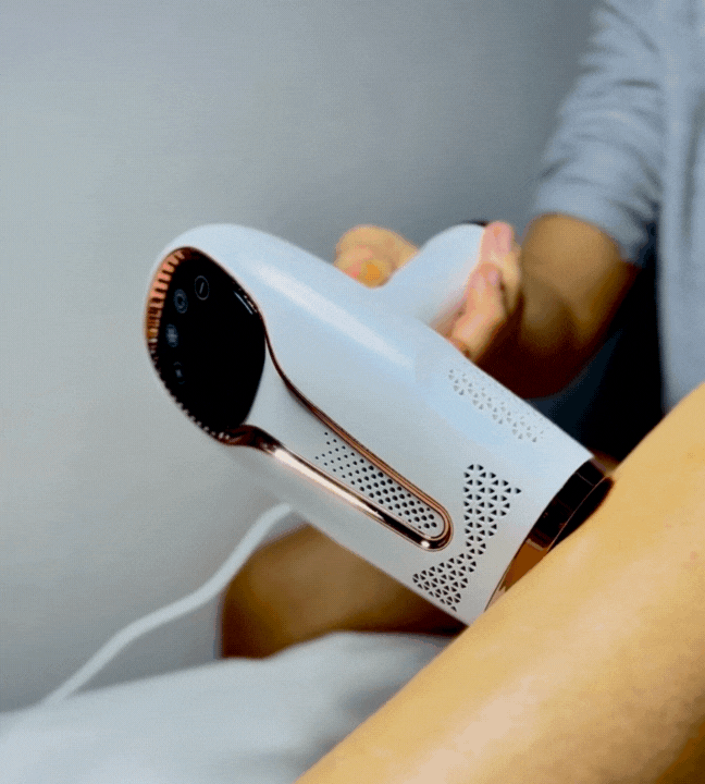 Über die Haut gleiten